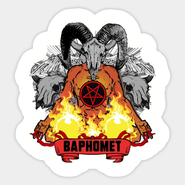 BAPHOMET Sticker by theanomalius_merch